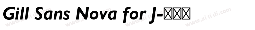 Gill Sans Nova for J字体转换